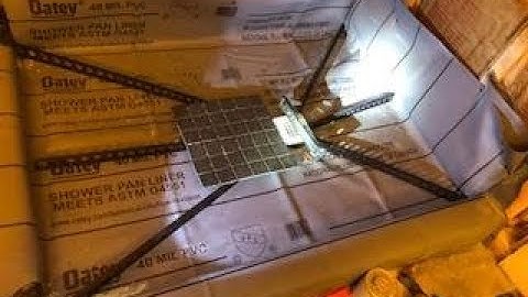 Build perfect shower with quick pitch and vinyl waterproofing