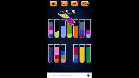 Water Sort Puzzle - Color Liquid Sorting Game Level 399 Solution