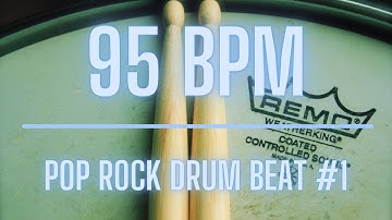 Awesome Pop Rock Drum Track 95 bpm 1 By SolidTracks