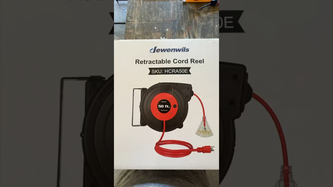 Retractable Cord Reel - a much need organization item