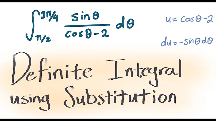 Evaluating Definite Integrals Using a U-Substitution - Example Problem with Clear and Easy Method!