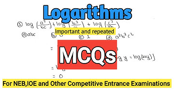 Logarithm 04: MCQs for class 11,IOE,B.Sc. CSIT & Other Competitive Entrance Examinations !🇳🇵