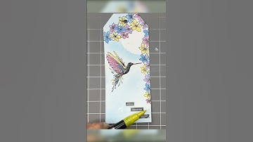 Embossing a hummingbird and then perfectly colouring it in 😍 full vid on www