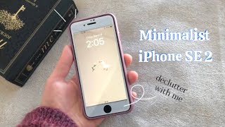 Decluttering and organizing my iPhone SE 2 | minimalist & aesthetic
