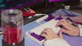 Cycle7 typing on Alu plate with Rouge Jerrzi and Cherry MX Black