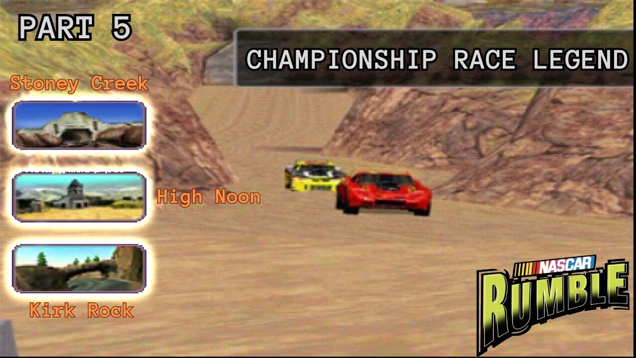 Rumble Racing Psp (PSX2PSP) NASCAR RUMBLE CHAMPIONSHIP RACE BAD LANDS PLAY ON PSP - YouTube