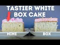 How to make vanilla box cake mix better  doctored cake mix