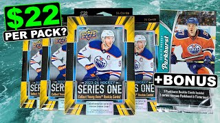 WHAT THE HECK ARE THESE?!? - *NEW* 2023-24 Upper Deck Series 1 Hockey Retail Hanger Boxes x6