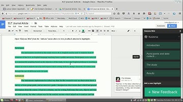 Kaizena App for Google Docs