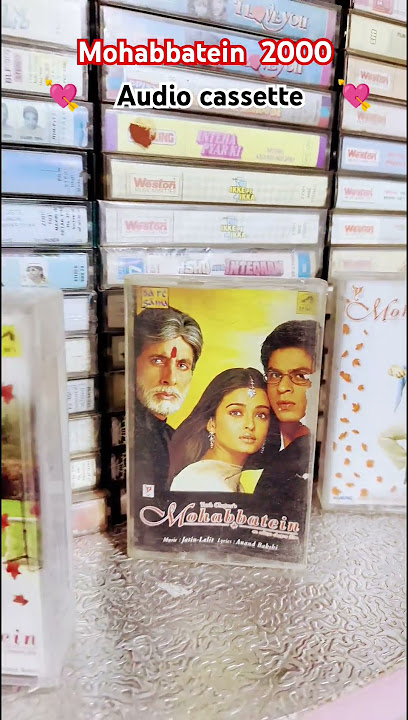 Mohabbatein audio cassette 2000 #dcmusiccollection #audiocassette #oldmemories # Aankhen Khuli Ho