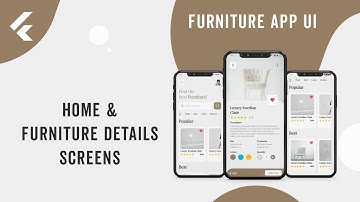 Flutter App UI | Furniture Shop App UI | Home, Furniture Details Screens | Speed Code