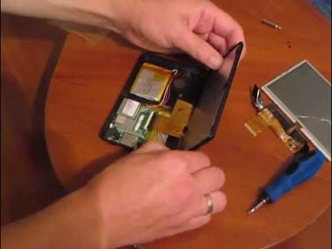Как заменить аккумулятор навигатора Видео обзор как заменить дисплей на GPS Навигаторе (Pioneer) - YouTube