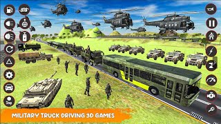 US Army Vehicle Driving Transporter Truck - Cargo Airplane Simulator 2021 - Android GamePlay #2 screenshot 3
