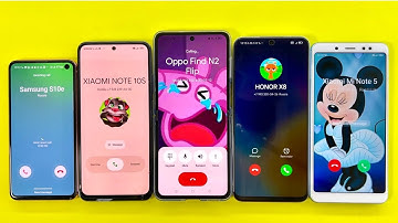 OPPO Find N2 flip Calling on Samsung S10e,Redmi Note 10s,HONOR X8,Redmi Mi 5 Incoming Outgoing Call 
