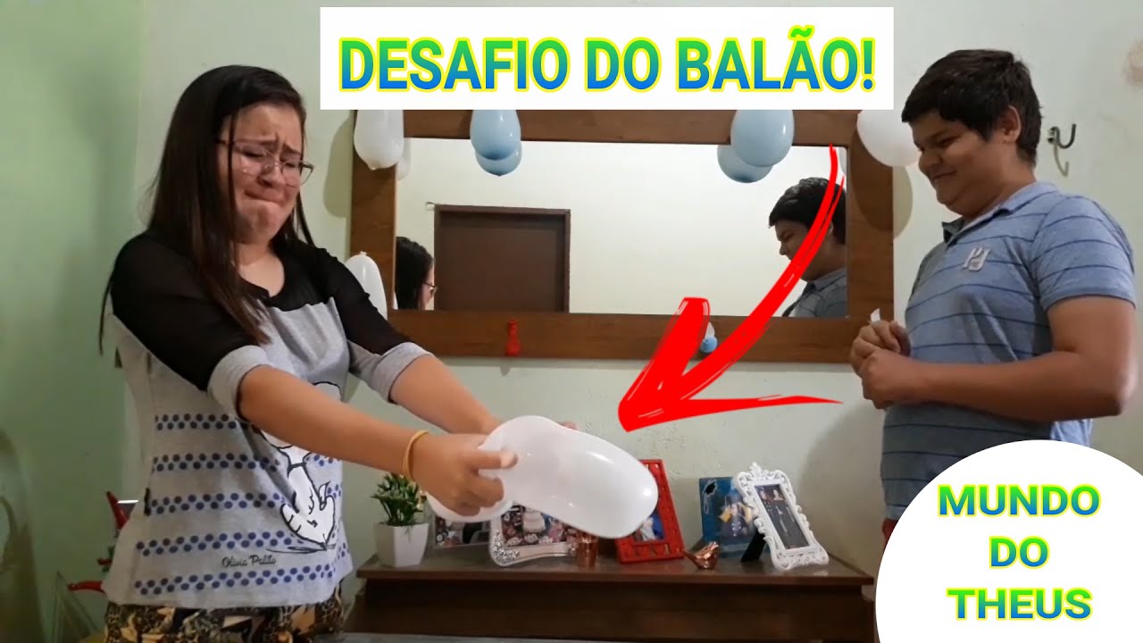 Desafio Do BalÃo Piores Desafios Ft Daemilly E Sabrina Youtube