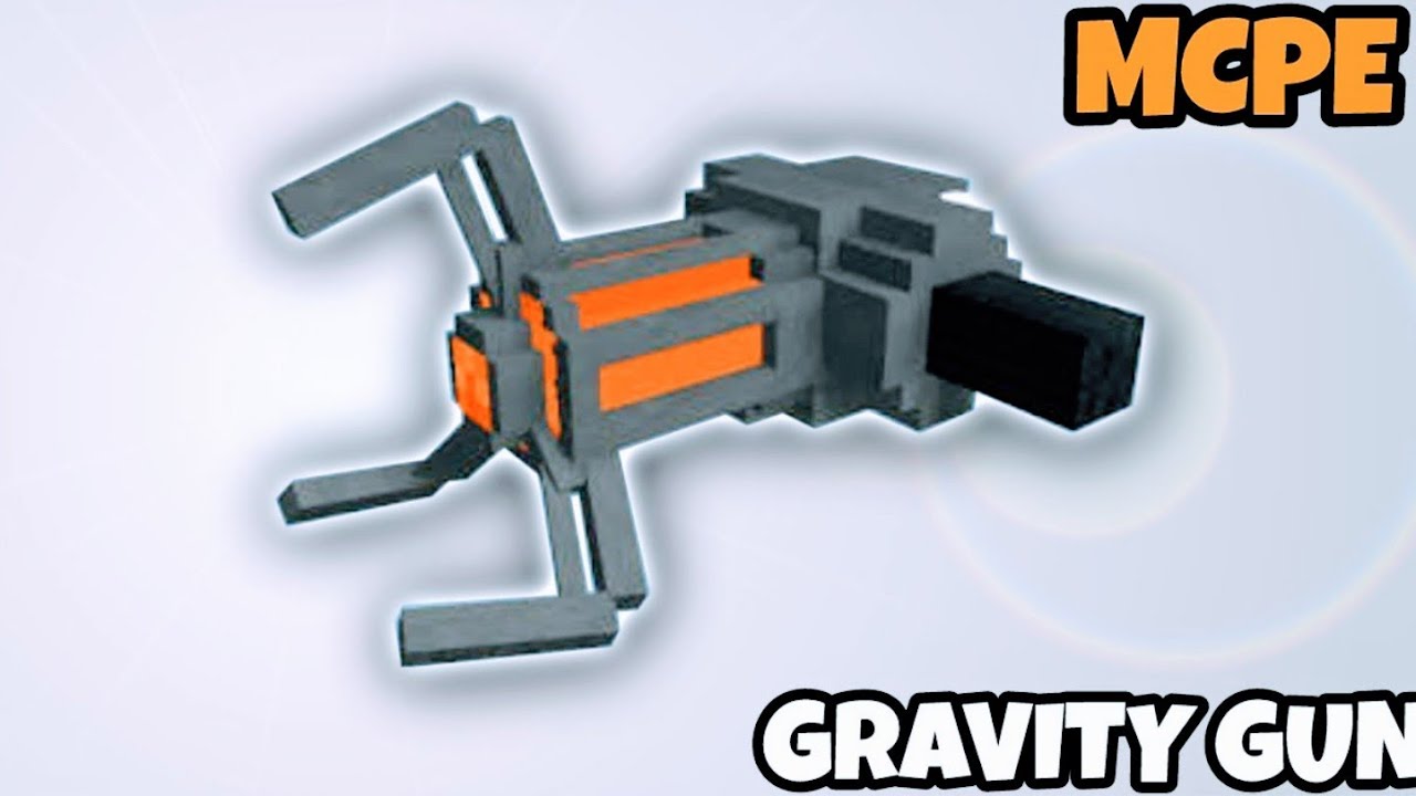 How To Make A Working Gravity Gun In MCPE[Minecraft Pocket Edition] YouTube