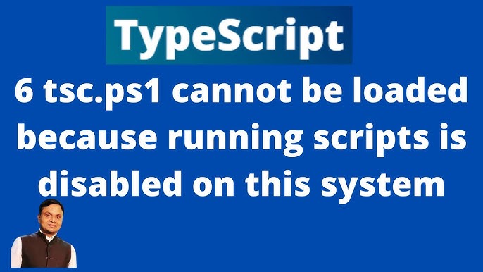 Expo.ps1 cannot be loaded because running scripts is disabled on