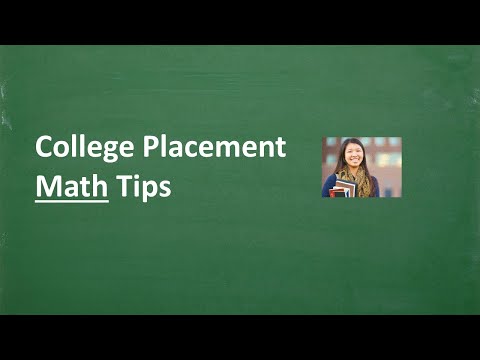 वीडियो: क्या आपको कॉलेज प्लेसमेंट टेस्ट के लिए अध्ययन करना चाहिए?