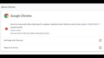 Fix Chrome Update Error Code 3 0x800704C7 System Level An Error Occurred While Checking For Updates