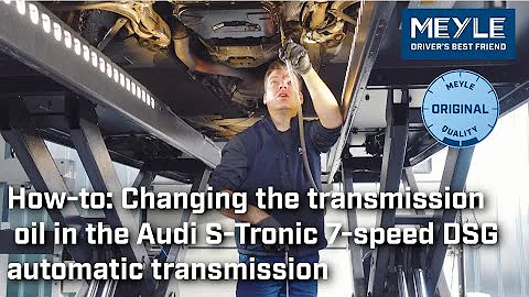 Changing the transmission oil in the Audi S-Tronic automatic transmission, 7-speed DSG 0B5