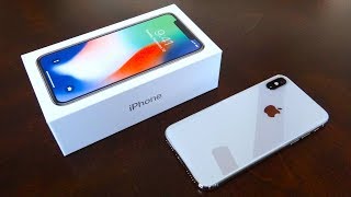 iPhone X 256GB Silver Unboxing