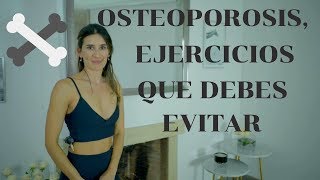 Ejercicios contraindicados en osteoporosis.