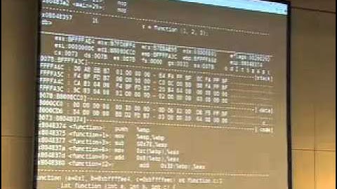 22C3  Understanding buffer overflow exploitation