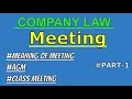 Meeting - Company Law  Company Law lectures for B.com ...