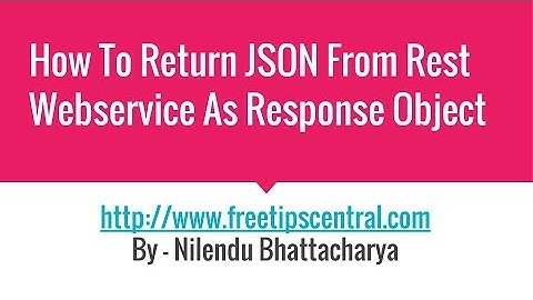 How To Get JSON Response From Jersey Rest Service