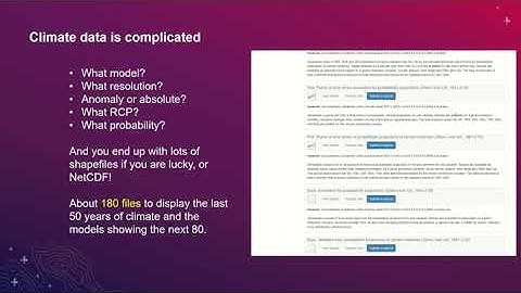 Using geospatial capabilities to better understand climate impacts