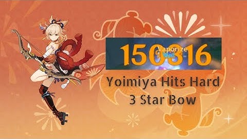 C0 Yoimiya 3 Star Bow Showcase (Genshin Impact)