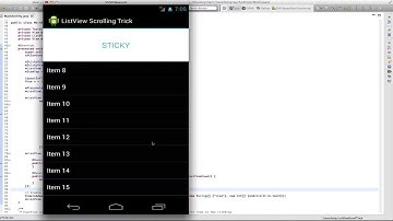 ListView Sticky Scroll Trick