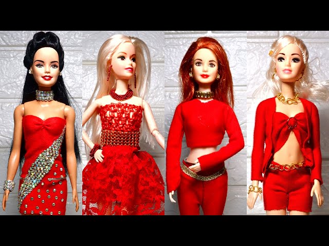 Buy Elegant Barbie Doll in Red Gown Girl Room Decor Gift Barbie Doll  Collection Online in India - Etsy