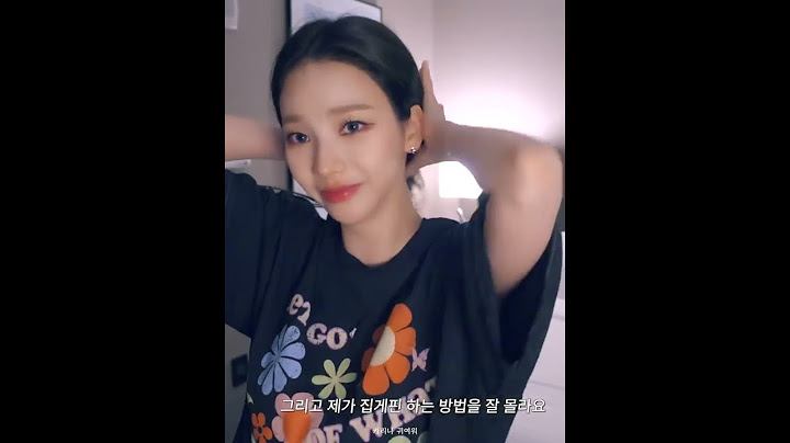 머리숱이 너무 많아서 힘든 카리나