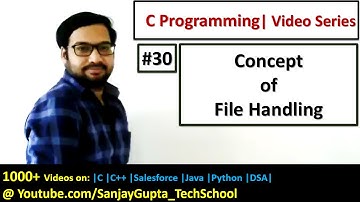 30 File Handling - Learn Easy C Programming Language Tutorials by Sanjay Gupta in English