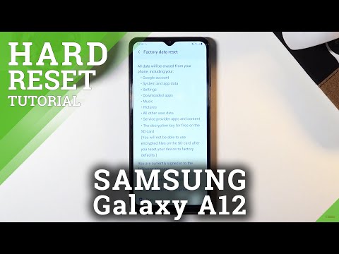 How to Factory Reset SAMSUNG Galaxy A12 – Delete All Content & Settings