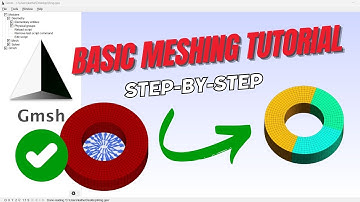 ✅How to Create Geometry and Meshes in Gmsh: Step-by-Step Tutorial #Gmsh #meshing