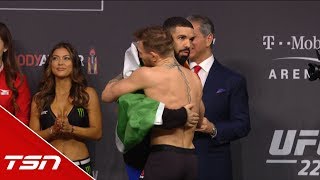 Conor McGregor brings out Drake at UFC 229 weighin