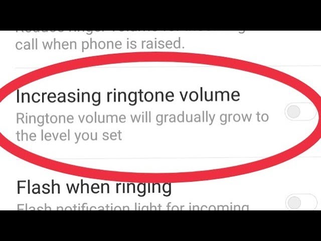 How To Increasing Ringtone Volume gradually grow to the level you set class=