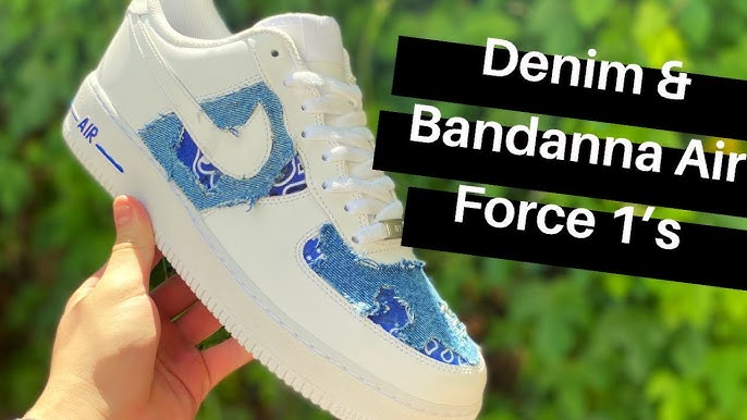 Bandana LV Air Force 1 Custom in 2023  Red nike shoes, Nike air shoes, Nike  shoes air force