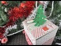 Коробка для сладкого подарка и Новогодние открытки - Скрапбукинг мастер-класс / Aida Handmade