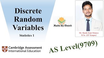 Discrete Random Variables| Expectations| Variance | Statistics 1| AS & A Level Mathematics CAIE