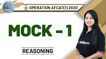 AFCAT 2020 | Reasoning | Mock - 1