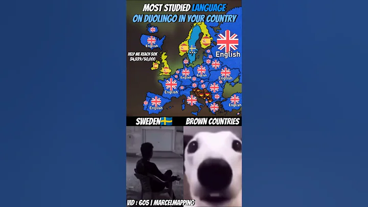 Most Studied Language On Duolingo In Your Country #mapping #map #shorts #popular #fyp