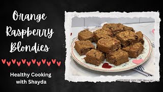 Oil-Free Vegan Orange-Raspberry Blondies (Whole-Food Plant-Based & Gluten-Free)