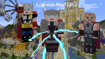 BECOMING THOR *GOD OF THUNDER* IN THE LEGENDS SNAPSHOT for Minecraft 1.18.2
