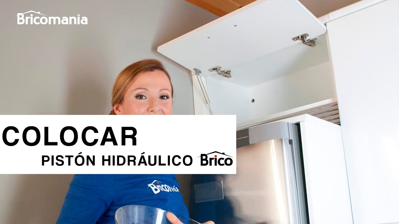 Cómo colocar O INSTALAR un PISTON HIDRÁuLICO en un mueble de cocina 🦾  👩‍🔧 Bricomanía 