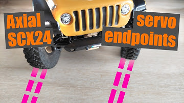 Axial SCX24 - servo endpoints adjustment