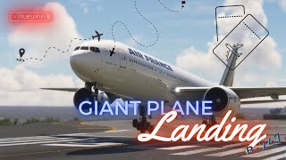 Very STORM BIG Plane Landing!! Boeing 777 Air France Landing at Madeira Airport