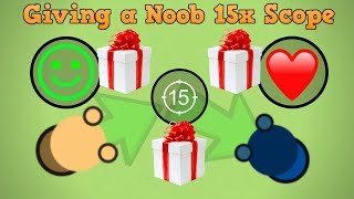 Surviv.io Giving A Random Noob 15X Scope Duo Fails With Firetto Surviv.io Gameplay